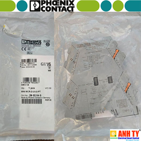 Phoenix Contact MINI MCR-2-UI-UI-PT - 2902040 | Bộ Cách ly-Chuyển đổi-khuếch đại tín hiệu